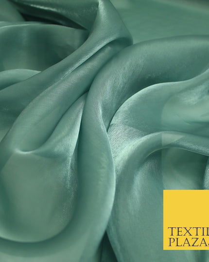 22 COLOURS - Soft Crystal Organza Shimmer Sheer Voile Draping Veil Dress Fabric