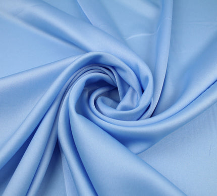 30 COLOURS- Silky Smooth Stretch Twinkle Sparkle Satin Dress Fabric Drape Lining