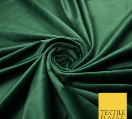 17 COLOURS - LUXURY Plush Plain Stretch Velvet Velour Fabric Material Craft 59"