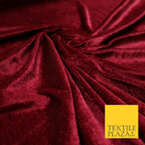 OVER 25 COLOURS Soft Plain Stretch Velvet Velour Fabric Material Dress Craft 58"