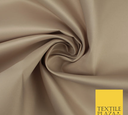 46 COLOURS Premium Plain Smooth Heavy Matt Duchess Bridal Satin Fabric Dress 60"
