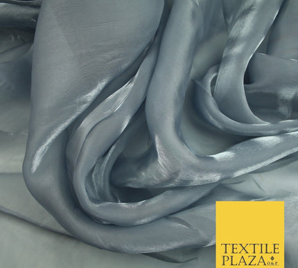 22 COLOURS - Soft Crystal Organza Shimmer Sheer Voile Draping Veil Dress Fabric
