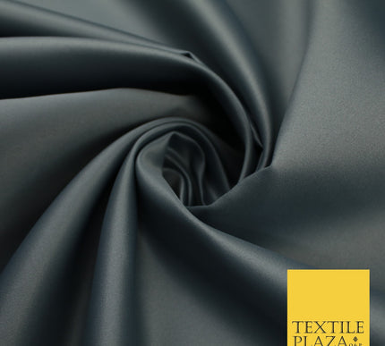46 COLOURS Premium Plain Smooth Heavy Matt Duchess Bridal Satin Fabric Dress 60"