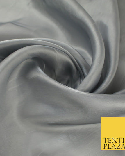 8 COLOURS Soft Glazed Shimmer Sheer Woven Polyester Satin Organza Feel Fabric
