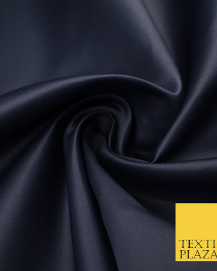 46 COLOURS Premium Plain Smooth Heavy Matt Duchess Bridal Satin Fabric Dress 60"