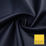 46 COLOURS Premium Plain Smooth Heavy Matt Duchess Bridal Satin Fabric Dress 60"