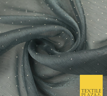 13 COLOURS Premium Dew Drop Crush Organza Bridal Wedding Dance Dress Fabric 57"