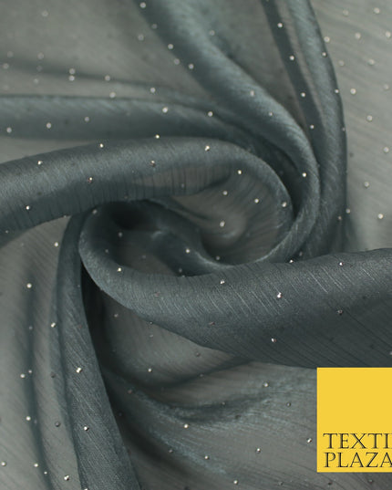 13 COLOURS Premium Dew Drop Crush Organza Bridal Wedding Dance Dress Fabric 57"