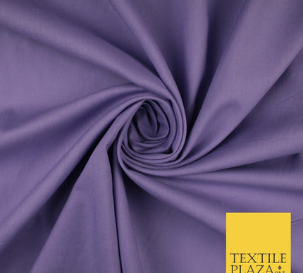 30 COLOURS - Plain Smooth Cotton Square Soft Fabric Dress Material Decor 56"