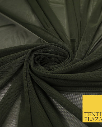 12 COLOURS Soft Power Mesh 4 Way Stretch Net Dress Dance Lingerie Fabric 58"