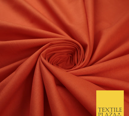 30 COLOURS - Plain Smooth Cotton Square Soft Fabric Dress Material Decor 56"