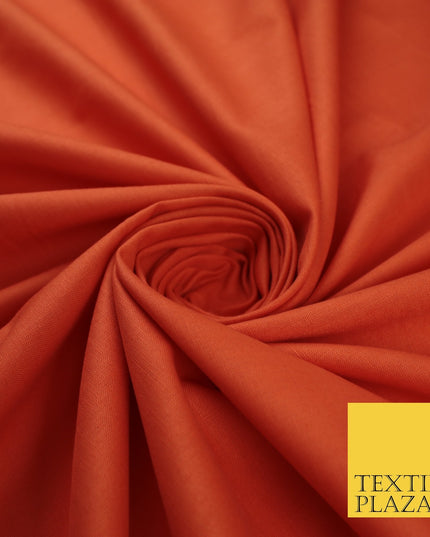 30 COLOURS - Plain Smooth Cotton Square Soft Fabric Dress Material Decor 56"