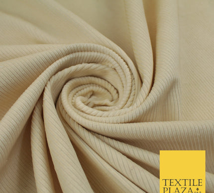 Ecru Stone 14 Wale Needlecord Corduroy Fabric Dress Upholstery 60" 10421