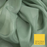 22 COLOURS - Soft Crystal Organza Shimmer Sheer Voile Draping Veil Dress Fabric