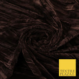 8 COLOURS - Pleated Soft Micro Velvet Fabric Dress Craft Material 45" Wide