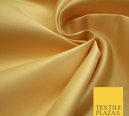 46 COLOURS Premium Plain Smooth Heavy Matt Duchess Bridal Satin Fabric Dress 60"