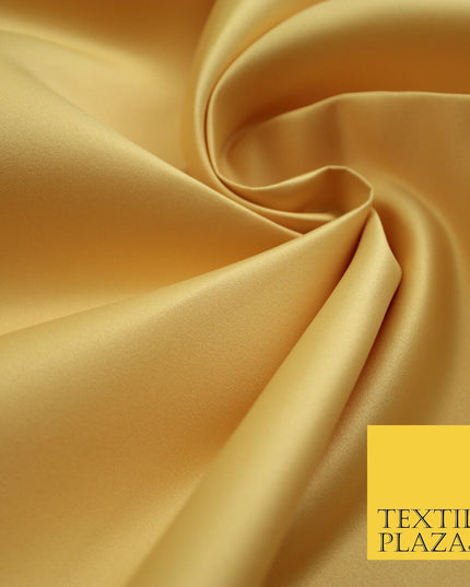 46 COLOURS Premium Plain Smooth Heavy Matt Duchess Bridal Satin Fabric Dress 60"