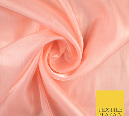 8 COLOURS Soft Glazed Shimmer Sheer Woven Polyester Satin Organza Feel Fabric