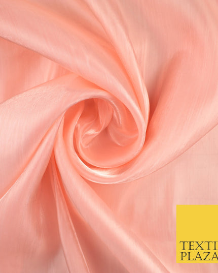 8 COLOURS Soft Glazed Shimmer Sheer Woven Polyester Satin Organza Feel Fabric