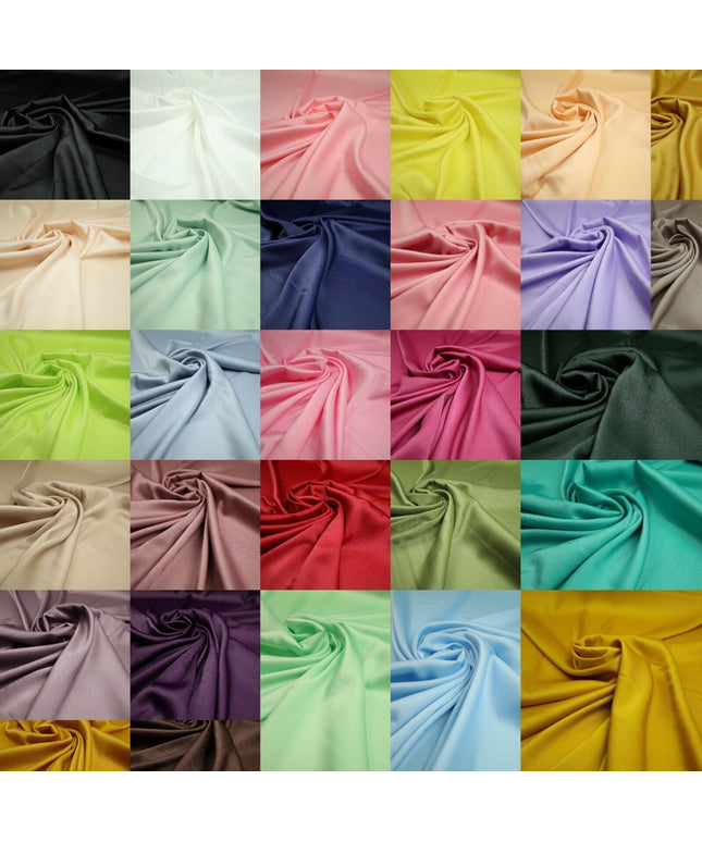 30 COLOURS- Silky Smooth Stretch Twinkle Sparkle Satin Dress Fabric Drape Lining