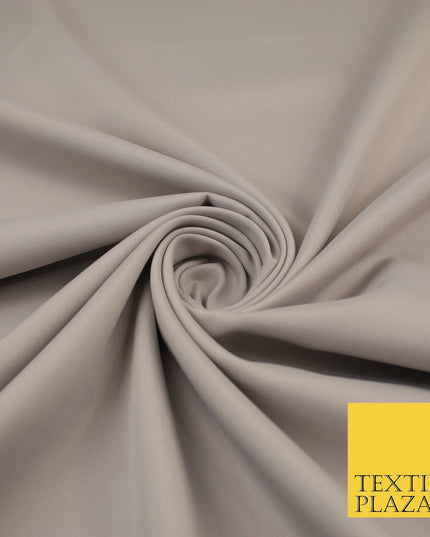 16 COLOURS - Plain Soft Smooth Crisp 100% Polyester Dress Fabric Suiting Craft