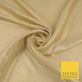36 COLOURS - Fine Silky Metallic Foil Shimmer Satin Georgette Dress Fabric Drape