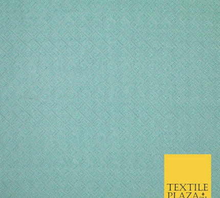 Mini Diamond Check Ornamental Textured Brocade Jacquard Waistcoat Dress Fabric
