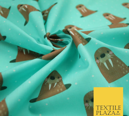 Rainbow Hearts Love Valentine Pride Printed Poly Cotton Fabric Polycotton 45"