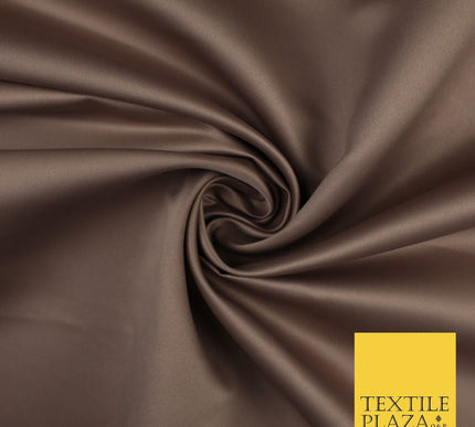 46 COLOURS Premium Plain Smooth Heavy Matt Duchess Bridal Satin Fabric Dress 60"