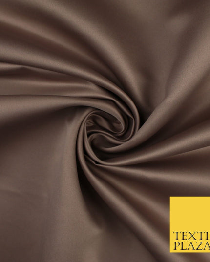 46 COLOURS Premium Plain Smooth Heavy Matt Duchess Bridal Satin Fabric Dress 60"