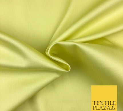 Lemon Lime Premium Plain COTTON Sateen Fabric 58" - Suits Shirts Trousers 1254