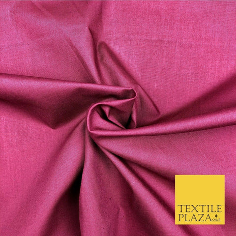 Premium BURGUNDY Plain Solid Poly Cotton Fabric Many Colours Dress Craft - OA511