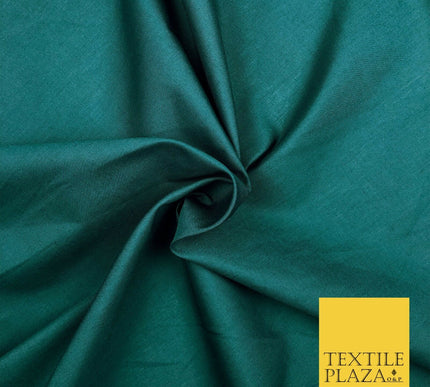Premium FOREST GREEN Plain Poly Cotton Fabric Many Colours Dress Craft - OA510