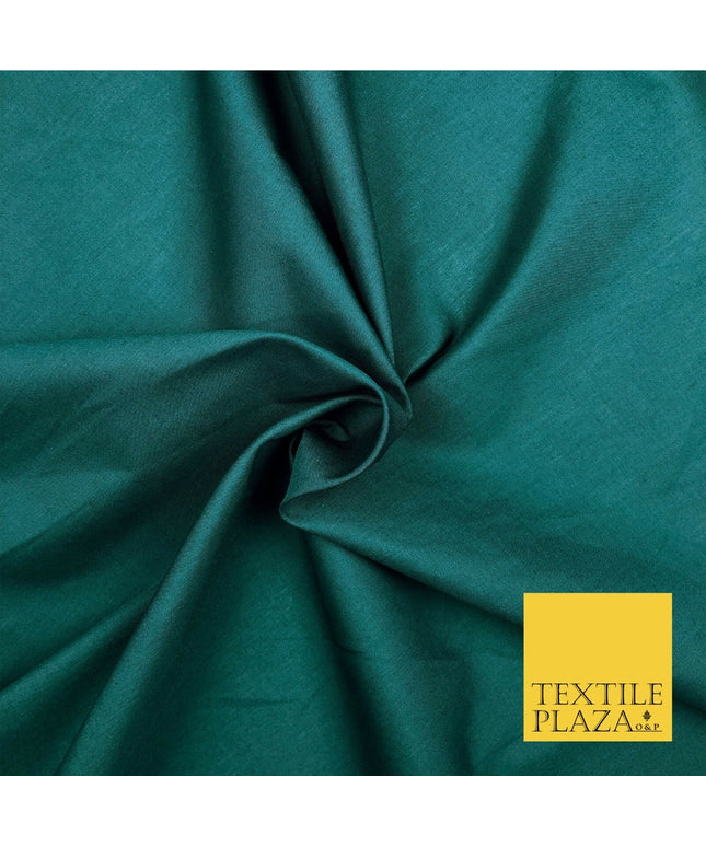 Premium FOREST GREEN Plain Poly Cotton Fabric Many Colours Dress Craft - OA510