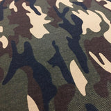 Classic Green Camouflage Cotton Drill Fabric - Army Military Camo 58" - RG93