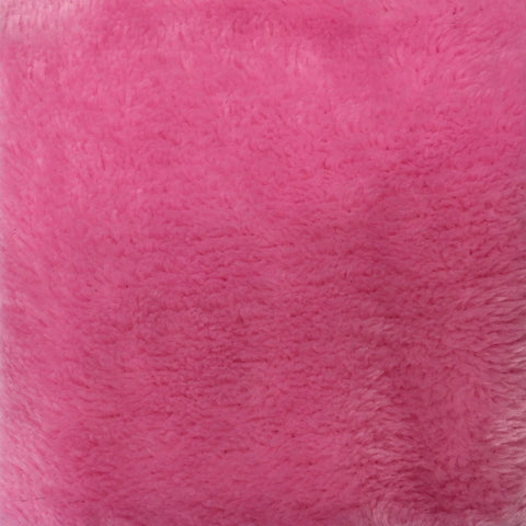 Soft Plain Cuddle Fleece Double Sided Fabric - PINK 58"- More Colours - RA73