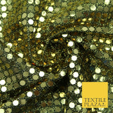 Glitzy 5mm Sequin Hologram Stretch Fabric Shiny Sparkly FancyDress Dance Costume