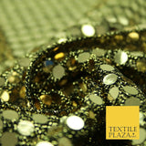 Glitzy 5mm Sequin Hologram Stretch Fabric Shiny Sparkly FancyDress Dance Costume