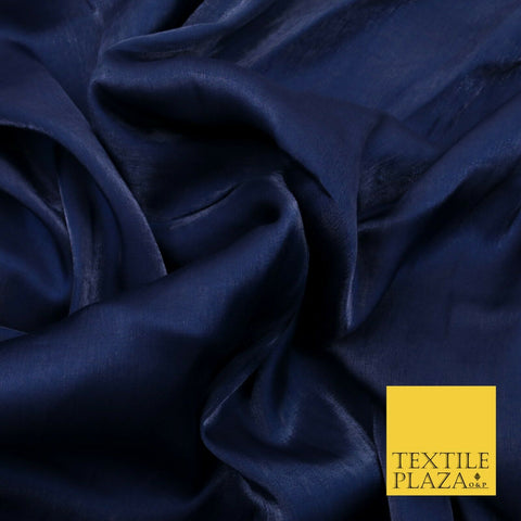 NAVY BLUE Soft Smooth Silky Shimmer Polyester Woven Fabric Lining Salwar 1504