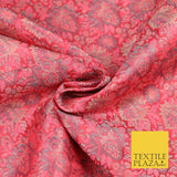 PINK Luxury PURE Benarsi Brocade Woven Dress Fabric Metallic Fancy 1739