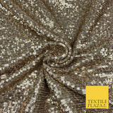 Gold Fine Striped Sequin Dress Net Fabric Stretch Dancewear Skirt Costume 1824