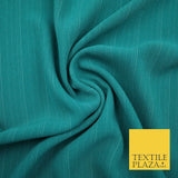 Aquamarine Sea Green Stripe Polyester Blouse Jumpsuit Culottes Dress Fabric 2618