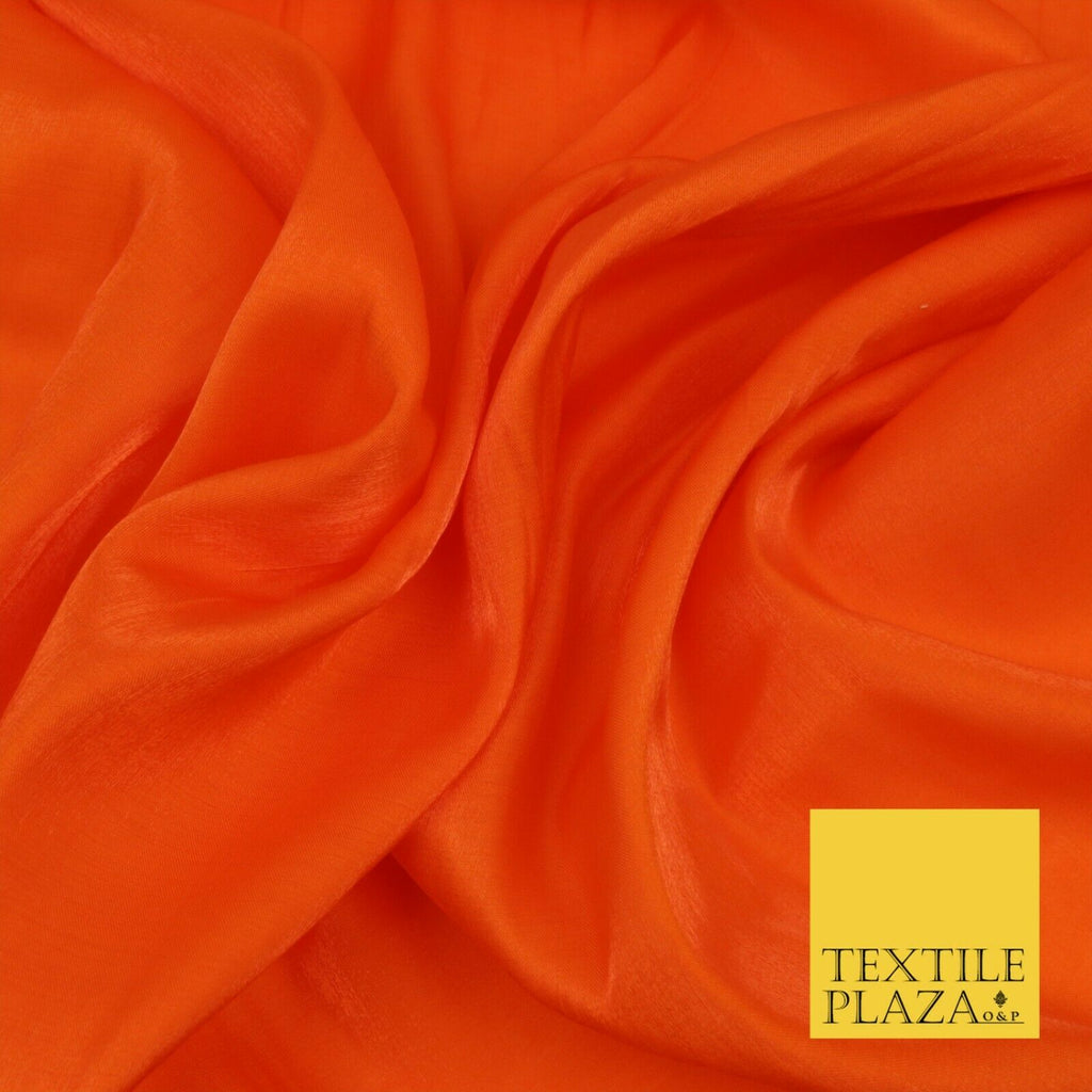 ORANGE Soft Smooth Silky Shimmer Polyester Woven Fabric Lining Salwar 1497