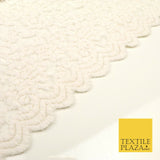 IVORY CREAM Soft 4-WAY Stretch Mesh Wool Net Cotton Lace Fabric Dress 58" 1705