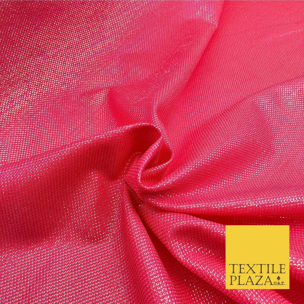 Pink Lurex Textured Shimmer Fabric 2 Way Stretch Backdrop Dance Sparkle GG794
