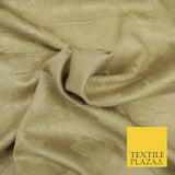 Gold Floral Glitter Shimmer Lurex Jacquard Dress Fabric Skirt Craft Curtain 1881