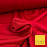 RED Premium Plain Scuba Bodycon Fabric Material Stretch Jersey Neoprene 1325