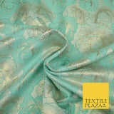 Luxury Zahara Rose Gold Metallic Brocade Jacquard Dress Fabric Skirts Waistcoat