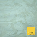 Ivory Paint Brushstrokes Printed 100% PURE Dupion Raw Silk Fabric Handloom 2184