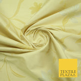 5 Pastel Colours - Floral Printed 100% PURE Dupion Raw Silk Bridal Flower Fabric